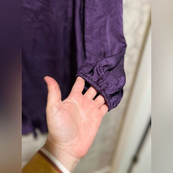 ASTR The Label Purple Balloon Sleeves Dress - Picture 4 of 10